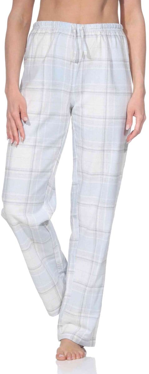 Normann geruite flanellen pyjamabroek voor dames - ideaal om te ontspannen