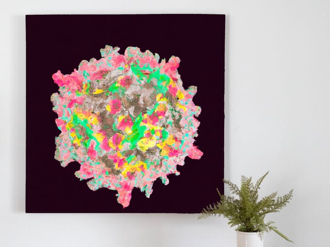 Coral chromes | Coral Chromes | Kunst - centimeter op | Foto op | Coral chromes | Coral Chromes | Kunst - centimeter op | Foto op | Forex | 80 × 80 cm