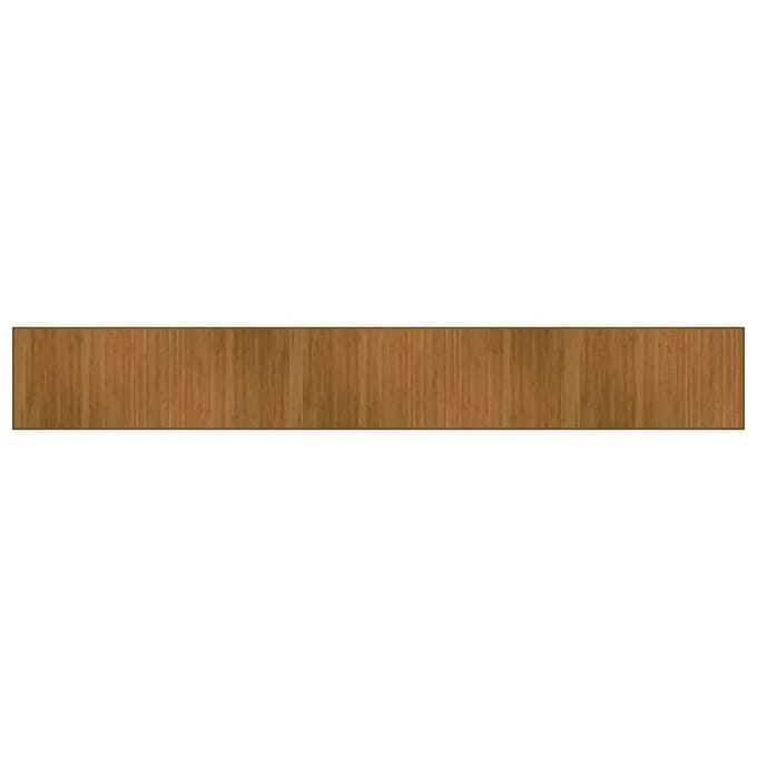 vidaXL - Vloerkleed - rechthoekig - 70x500 - cm - bamboe - bruin