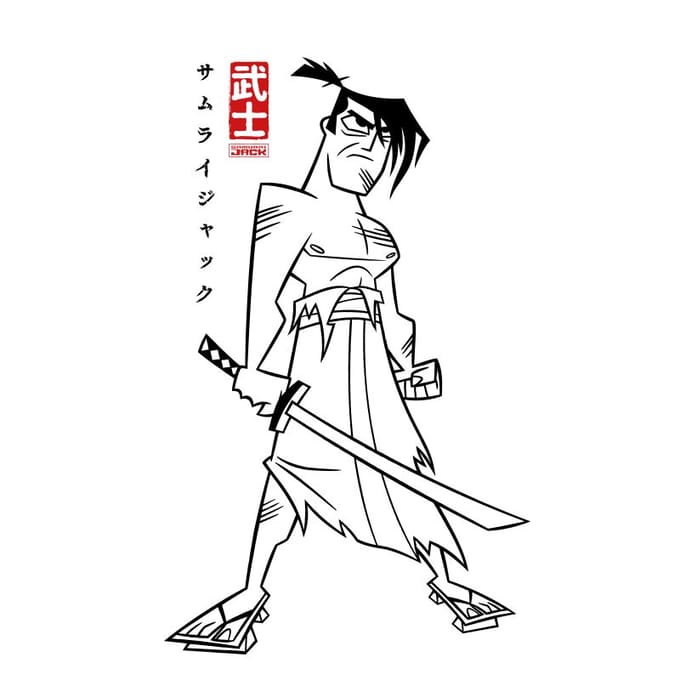 Samurai Jack Kanji Men's T-Shirt - White - S