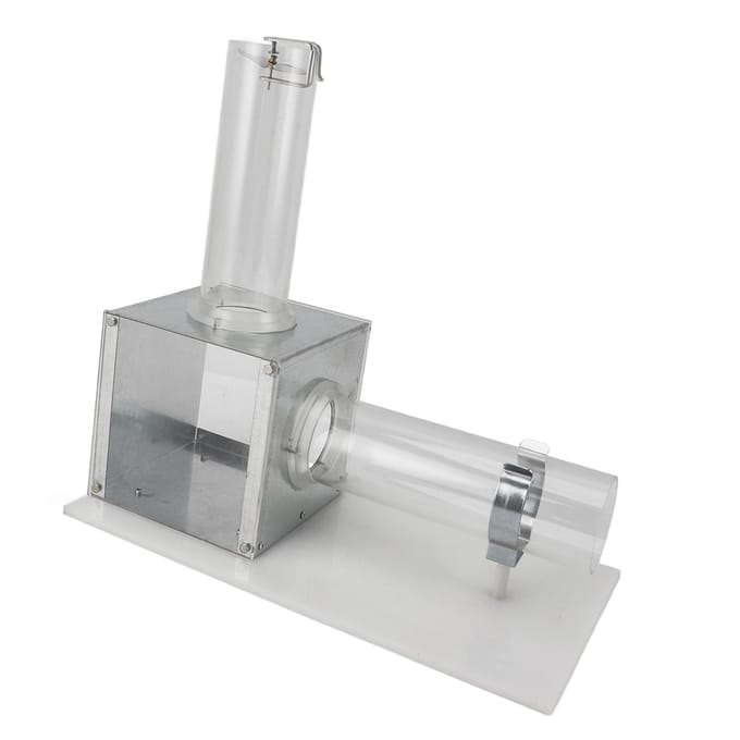 Boîte de démonstration de formation du vent Matériel d'expérimentation physique Instrument d'enseignement white