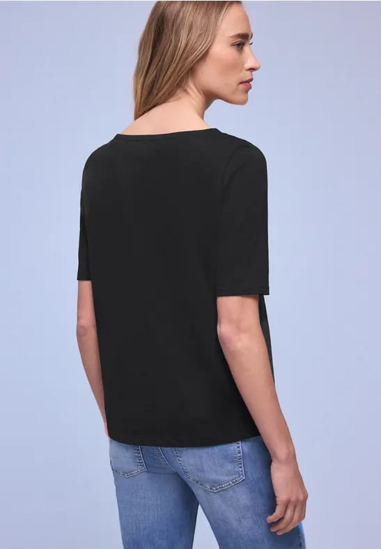 Shirt met boothals