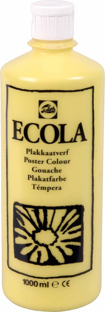 Ecola plakkaatverf 205 Citroengeel (Primair) 1000ML