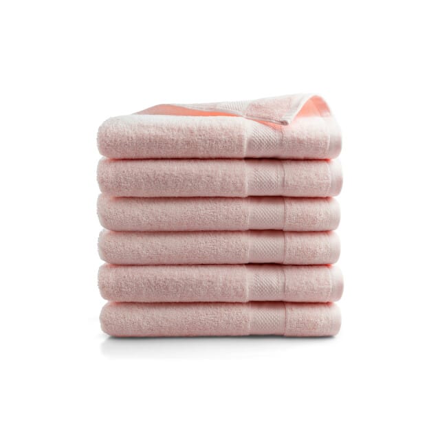 DoubleDry XL Handdoeken 70 x 140 - set van 6 - Hotel kwaliteit 500 g/m2 - 6x Perzik