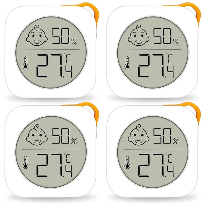 Digitale Thermo-Hygrometer met LCD en Smiley Indicator voor Binnenruimtes