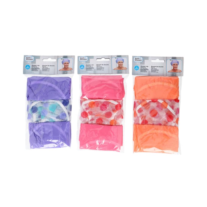 Proclaims & Ikoop douche muts/cap shower cap 3 stuks