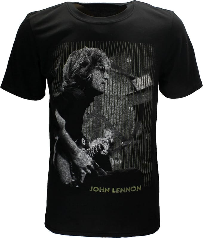 John Lennon Gibson Guitar T-Shirt - Officiële Merchandise - S