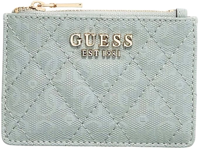 GUESS kaarthouder Isemay SLG Credit Card Case Light Sage mintgroen