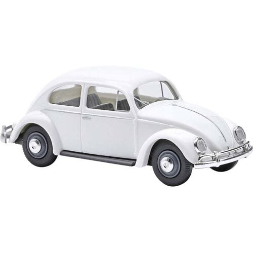 Busch 52956 H0 Auto Volkswagen (VW) Kever met ovale ramen, wit