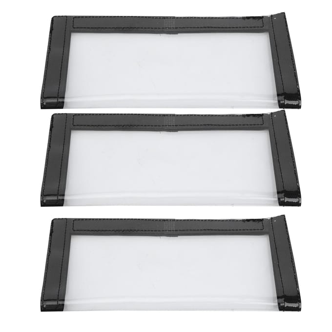 3 stuks PVC Viskunstaas Wraps Haak Beschermhoezen Aas Opbergruimte Visaccessoires white
