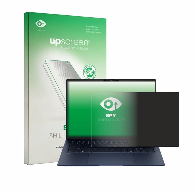upscreen - privacy screenprotector voor HP EliteBook X G2q 14 - Folie Beschermfolie Blauwlichtfilter