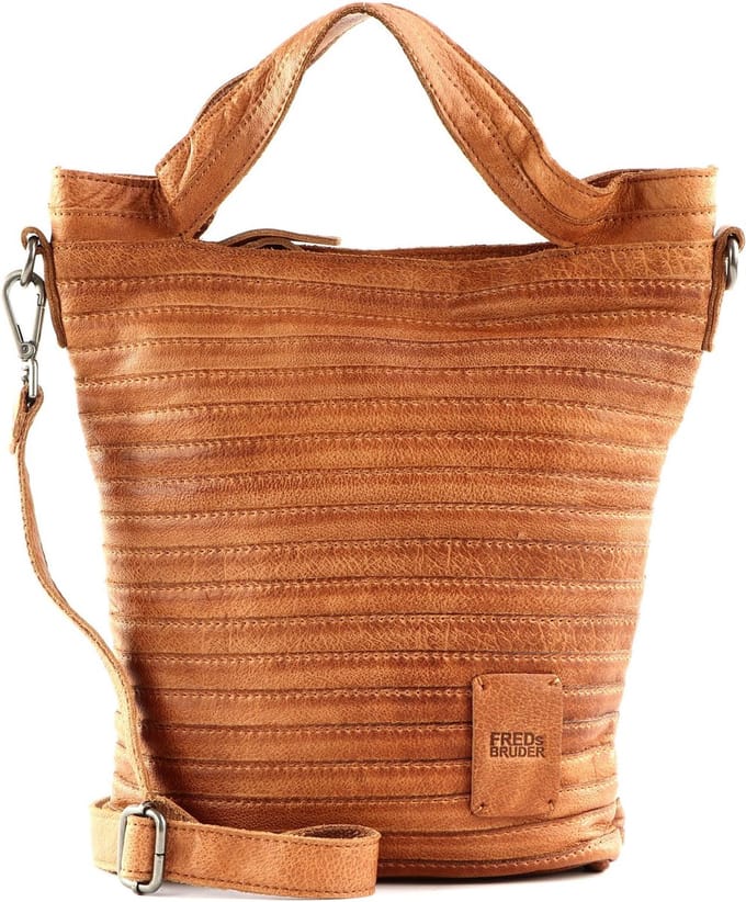 FREDsBRUDER Leren Schoudertas Ibbick Bucket Shopper Copper Brown Bruine
