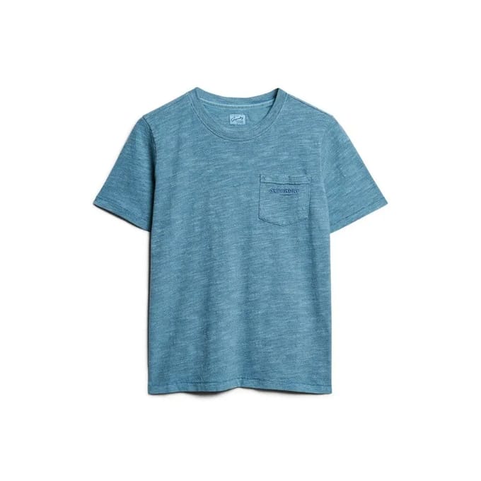 Superdry - Essential overdyed T-shirt met logo - Dames - T-shirts
