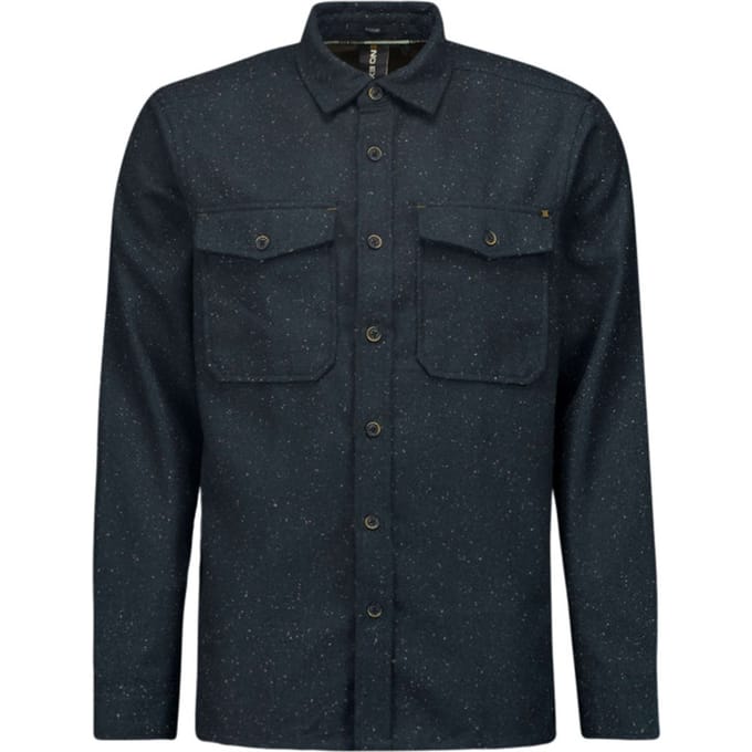 No Excess Overshirt button closure melange night