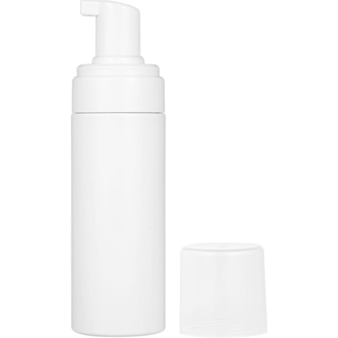 1 stuks 150ML(5.2oz) Schuimfles Mousse Zeep Schuimpompfles Plastic Wit Leeg Hervulbaar wit