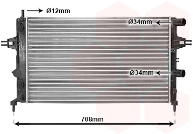 Van Wezel - RADIATOR VOOR OPEL ASTRA G 1998-2004 09119481