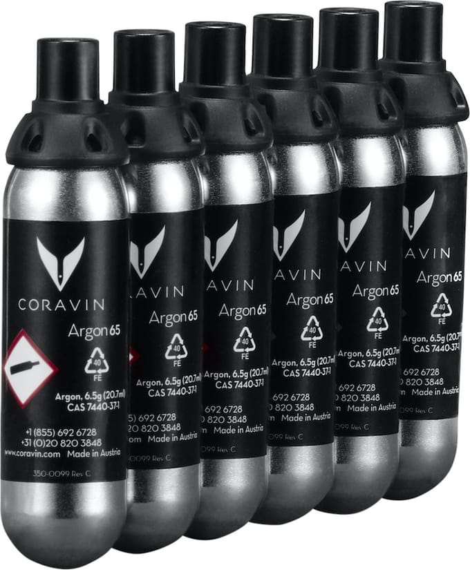 Coravin Pure capsules 6 stuks - 6.5g/21mL
