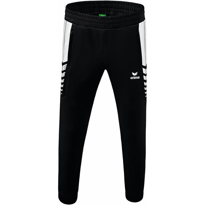 Erima Six Wings Worker Broek Kinderen - Wit / Zwart | Maat: 128