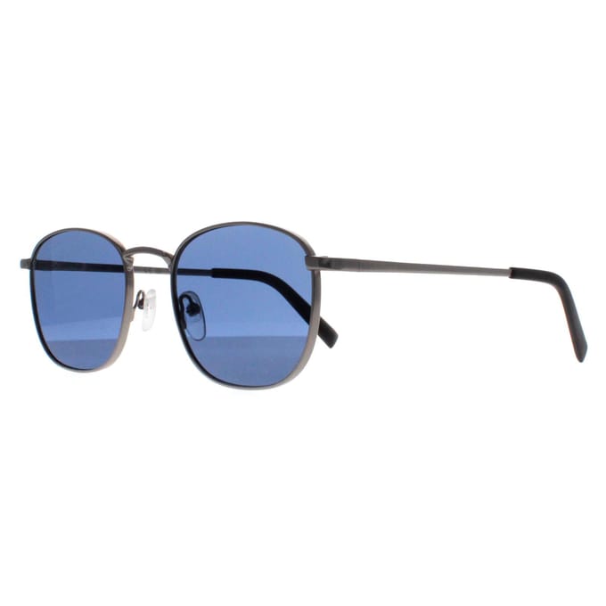 Calvin Klein Vierkant Heren Mat Gunmetal Solid Blauw CK20122S
