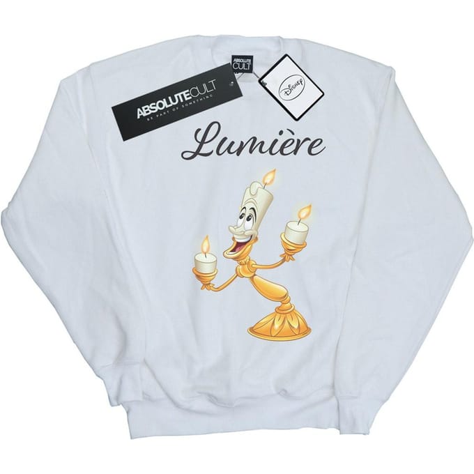 Disney Dames/Dames Beauty And The Beast Be Our Guest Sweatshirt (Wit)