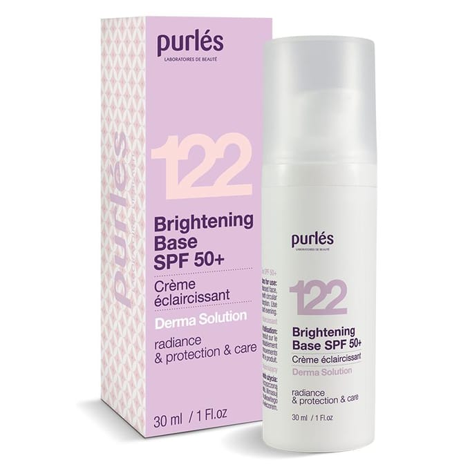 Purles 122 verhelderende basis met SPF 50+ voor het gezicht