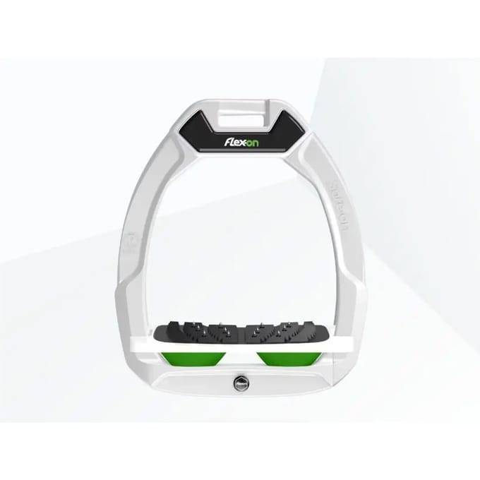 Veiligheidsstrengen voor paardrijden Hellend Ultra Grip Wit/Wit/Groen Flex-On Safe-On