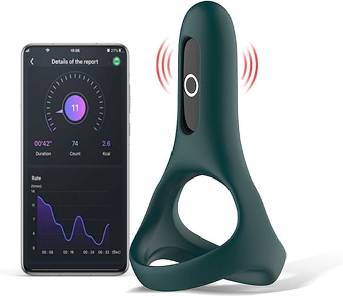 Magic Motion - Rise Smart Wearable Cockring Green