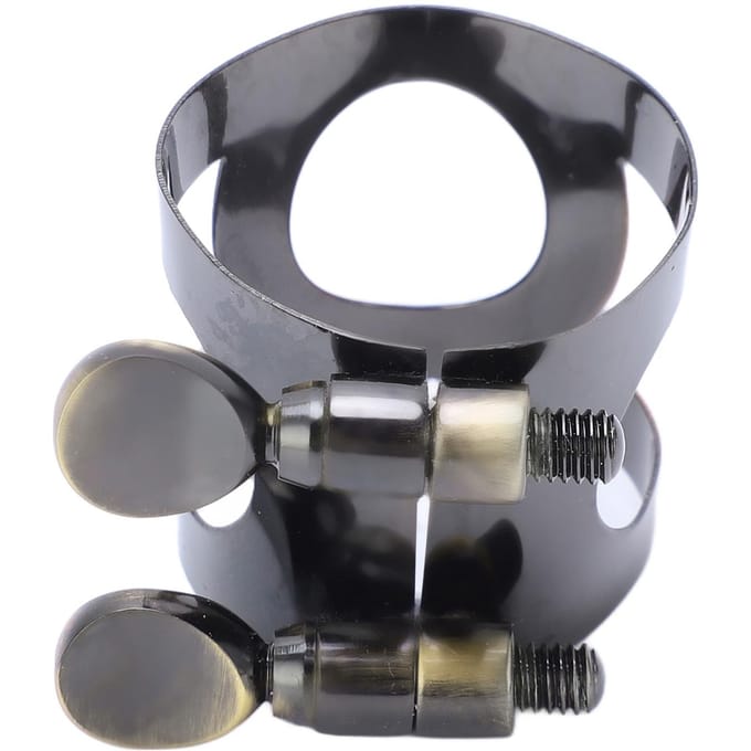 Mondstuk Clip Vervanging Metaal Klarinet Rieten Bevestigingsclip Muziekinstrument Accessoires Blauw Antiek gray
