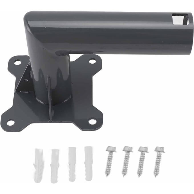 Kit de montage pour support de poteau d'antenne parabolique Internet par satellite robuste en alliage d'aluminium Starlink pour toit black