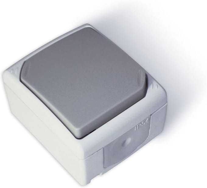 Waterdichte Drukknop Opbouwmontage Buiten IP54 - Eenvoudige Aansluiting