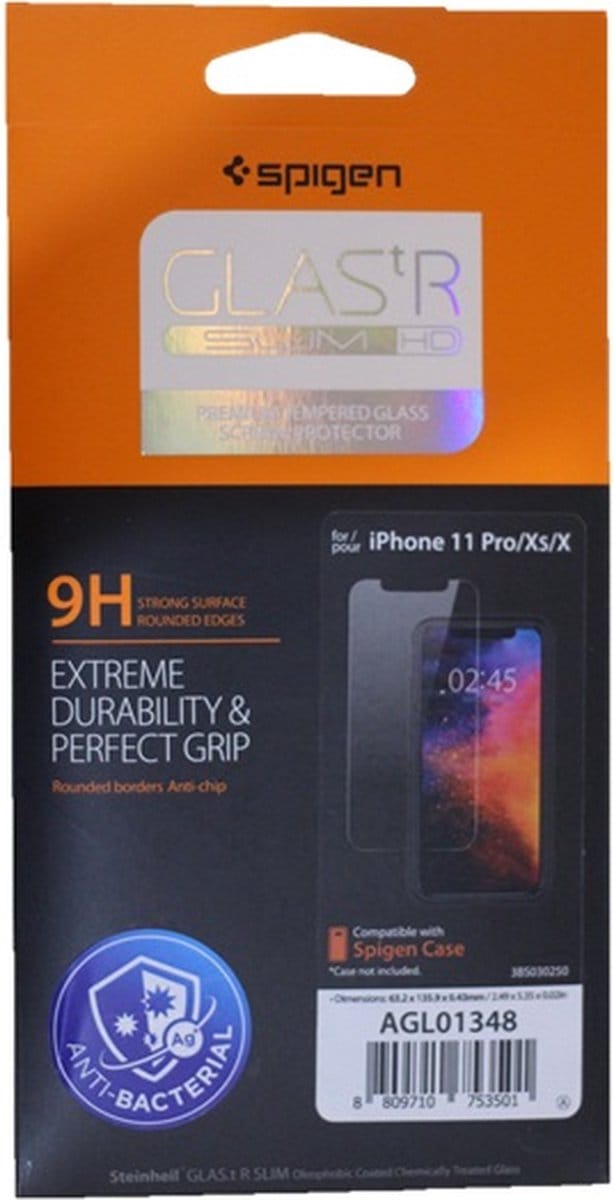 Spigen Glas.tR Slim HD Doorzichtige schermbeschermer Apple 1 stuk(s)