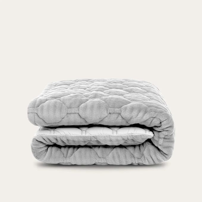 HappyBed Wasbaar All Season Dekbed | Teddy Plush | Grey 220x240