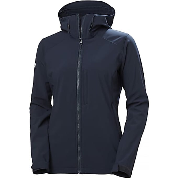 Helly Hansen W Paramount Hooded Softshelljas dames Donkerblauw XS