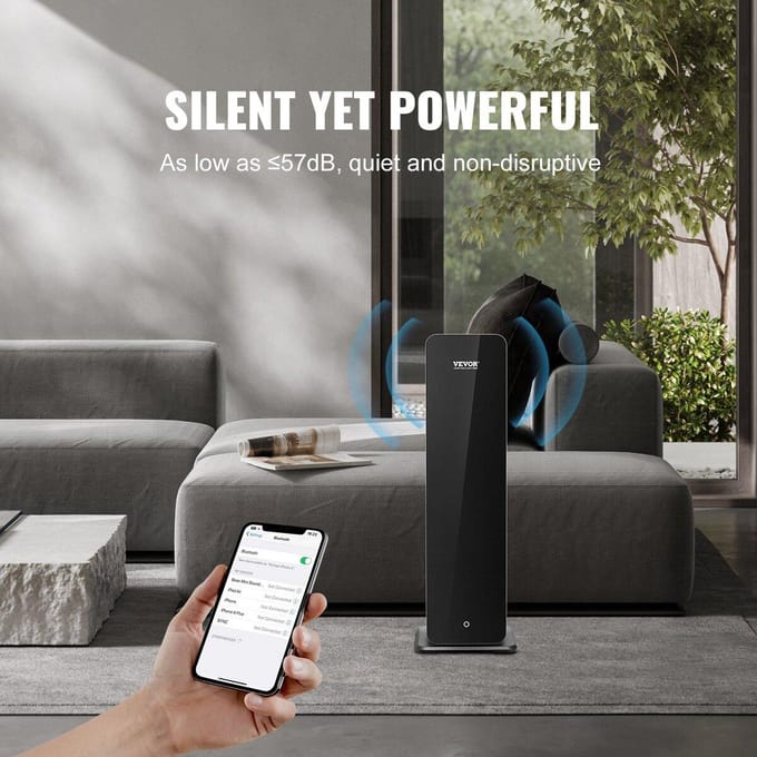 Machine à parfumer l'air 950 ml Bluetooth Diffuseur d'air froid 280 m² Sans eau