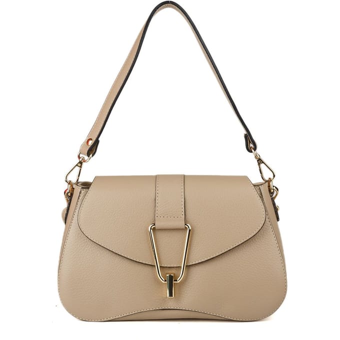 Giulia Monti Schoudertas Grijs Beige
