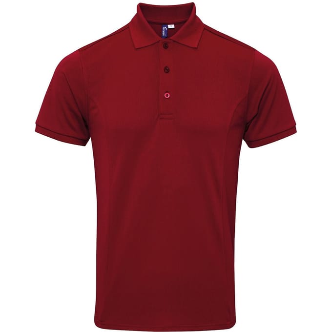 Premier Heren Coolchecker Plus Pique Polo Met CoolPlus (Bourgondië)