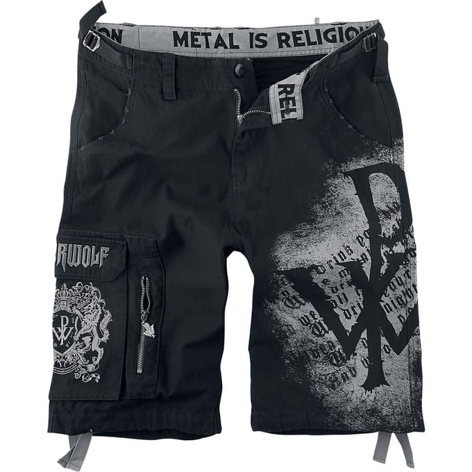 Powerwolf EMP Signature Collection Heren Shorts - zwart/grijs - M