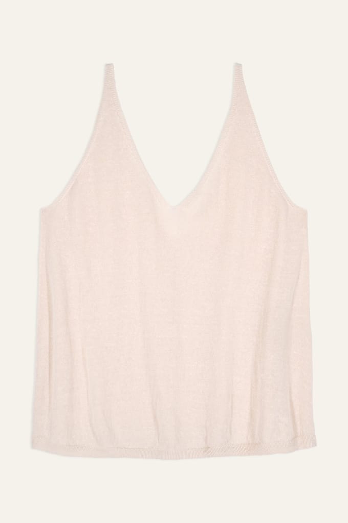 BA&SH Lady Top Ficelle Maat: L | Mouwloze Tops Outlet | Dames | Ecru
