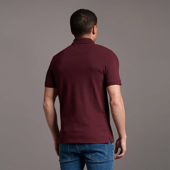 Lyle and Scott Polo Burgundy - Maat XL - Heren
