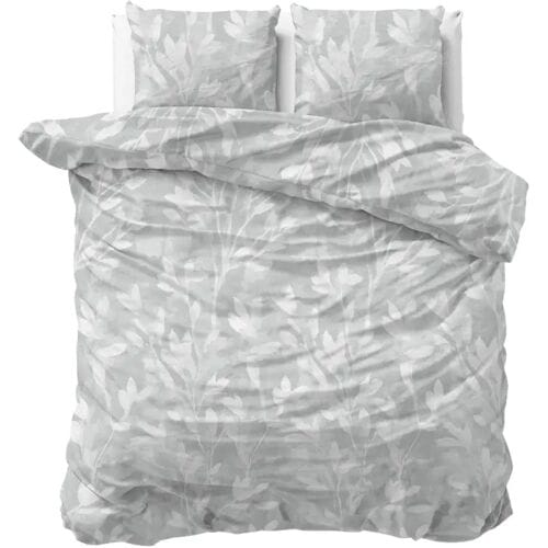 Sleeptime Dekbedovertrek Rosa Grijs - Eenpersoons 140 x 200/220 cm + 1 kussensloop