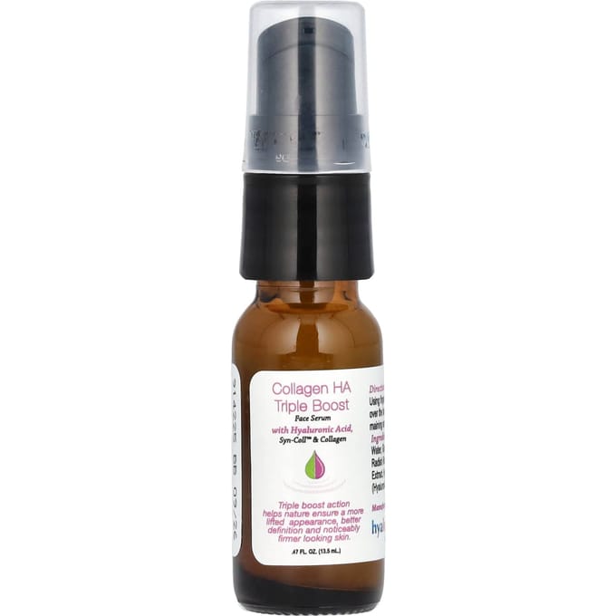 Hyalogic, Sérum Triple Boost Collagène HA, avec Syn-Coll et Collagène, Sans Parfum, 0,47 fl oz (13,5 ml) black