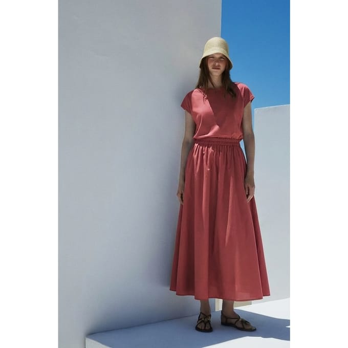 Devotion Twins Loki Blouse Popline Rosewine Größe: S | Blusen Outlet | Damen | Rosa