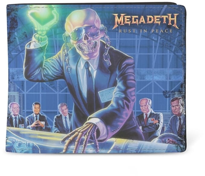 Rocksax Megadeth - Rust In Peace Bifold portemonnee - Blauw
