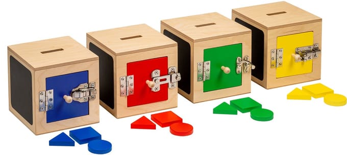 Sleuteldief - slotenkist - Educo - KINDERSLOT.