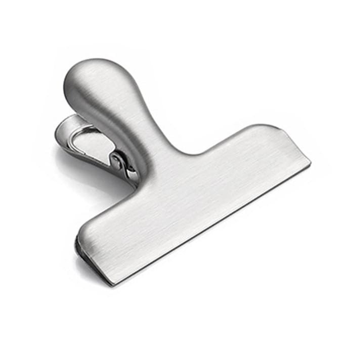 Brede Mond Veer Klem Roestvrij Staal Papier Klem Ontvangstbewijs Klem voor Thuis School Kantoor white