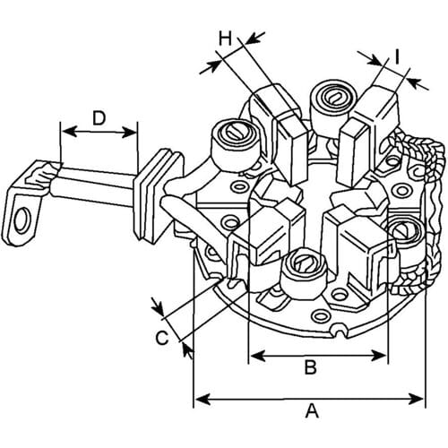 Houder, koolborstel HC-CARGO F 032 235 832