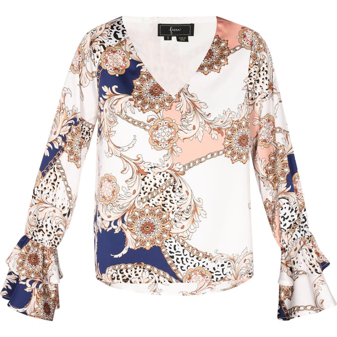 Faina Blouse Dames blauw
