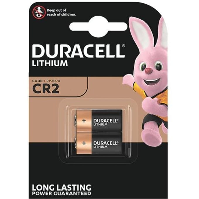 Duracell Lithium CR2 batterij, 2 stuks, Duralock Power Preserve technologie