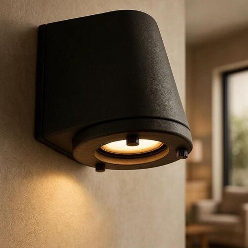 KS Verlichting Muurlamp Putney Antiek Zwart