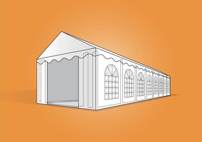 Ambisphere - Feesttent - Partytent - Opslagtent - 7x15m